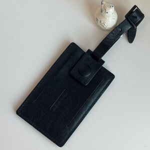 Elaine Turner Genuine Leather Luggage Tag